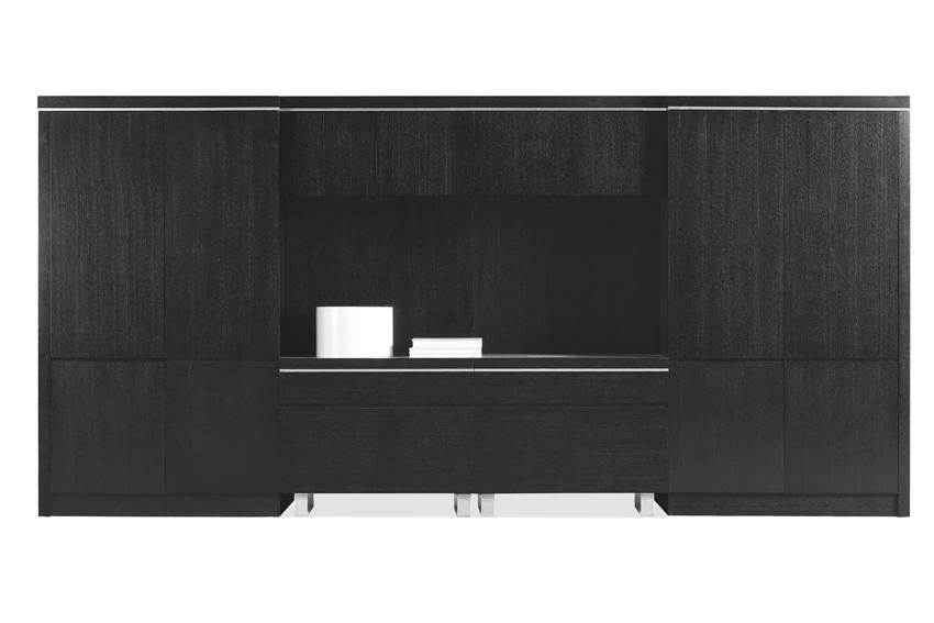 Extra Large Executive Bookcase in Black Ash Real Wood Veneer - CUP-LM3F88